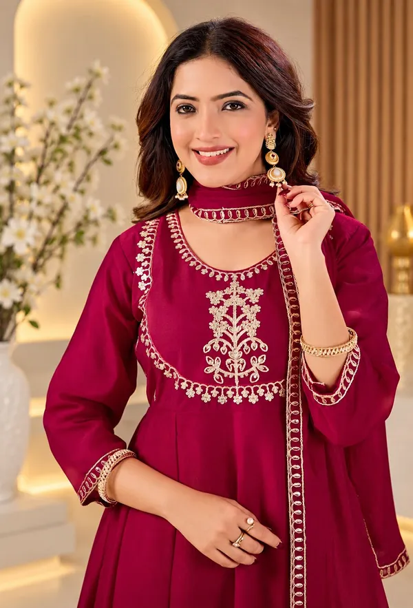 Women’s_Red_Vichitra_Silk_Embroidered_Anarkali_Kurta_Set_with_Dupatta