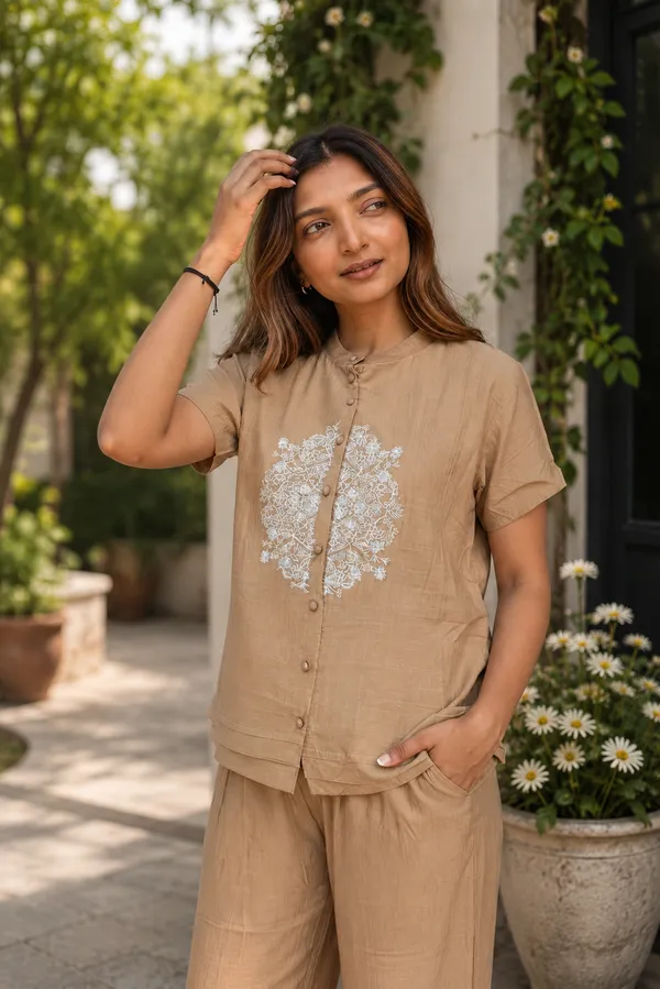 Beige_Cotton_Relaxed_Fit_Embroidered_Co_Ord_Set_For_Women