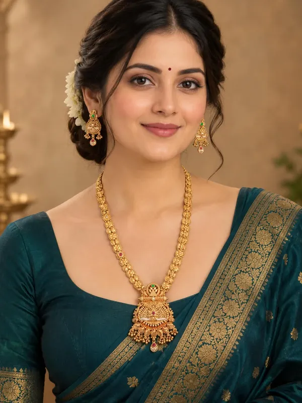 Gold_Tone_Temple_Style_Necklace_Set_for_Women