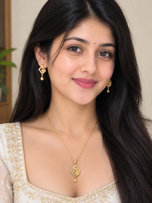 Gold_Tone_Pendant_Necklace_Set_for_Women