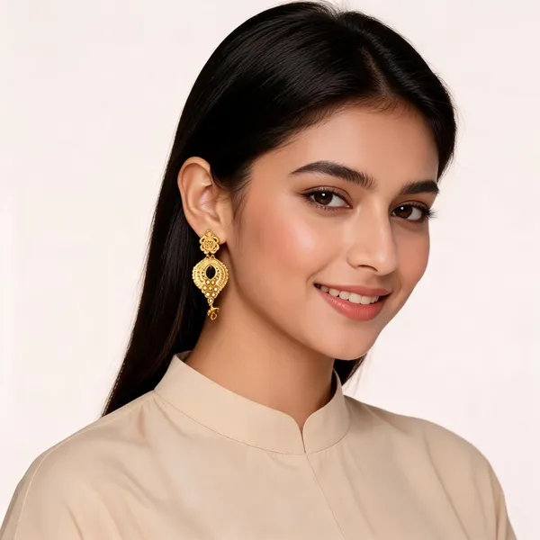 Gold_Brass_Floral_Filigree_Drop_Earrings_For_Women