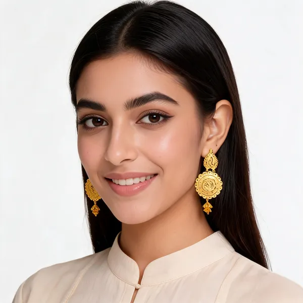 Gold_Brass_Paisley_Motif_Traditional_Drop_Earrings_For_Women