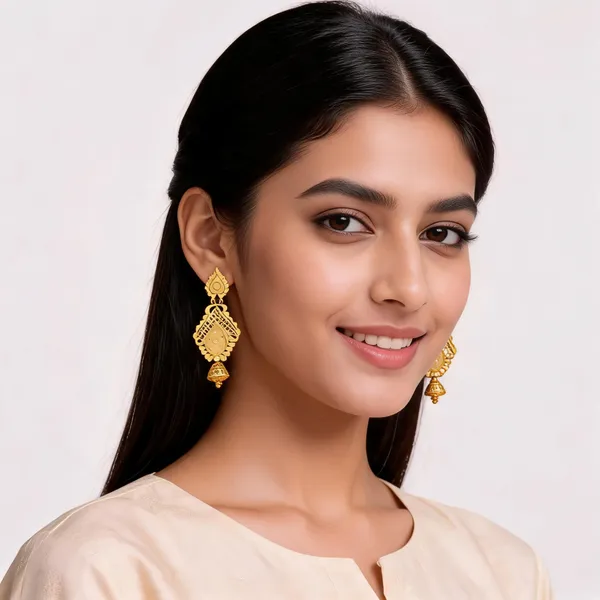 Gold_Brass_Filigree_Jhumka_Earrings_For_Women