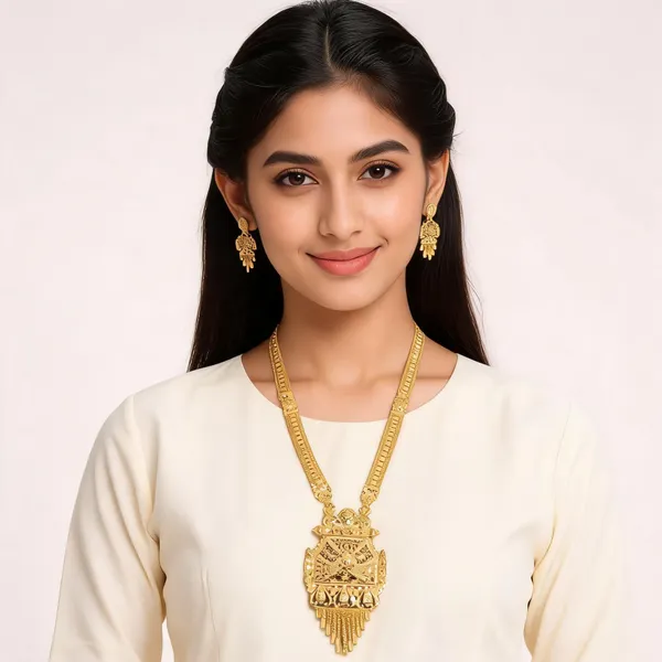Gold_Brass_Traditional_Pendant_Necklace_Set_For_Women