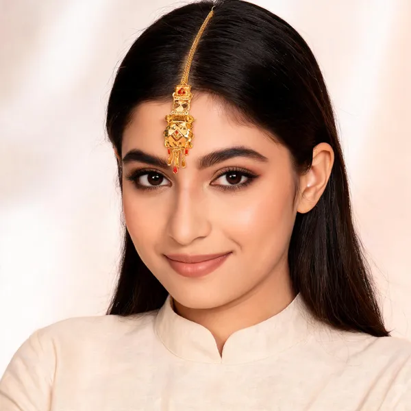 Gold_Brass_Ornate_Pendant_Traditional_Maang_Tikka_For_Women