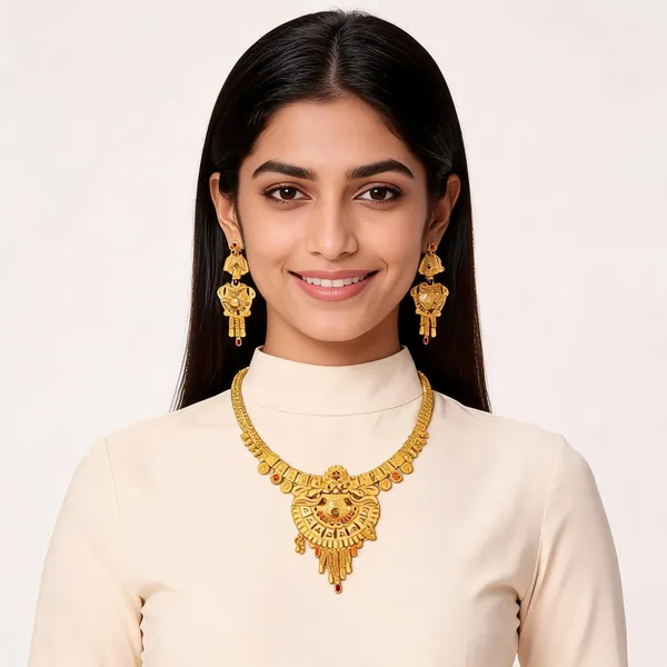 Gold_Brass_Temple_Jewellery_Set_For_Women