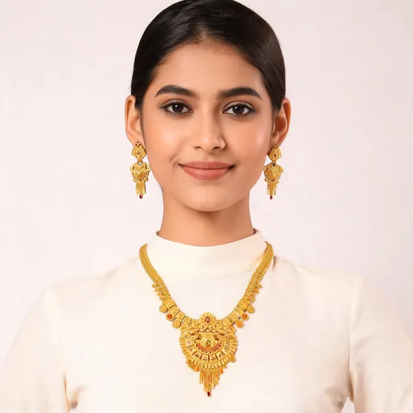 Gold_Brass_Temple_Jewellery_Set_For_Women