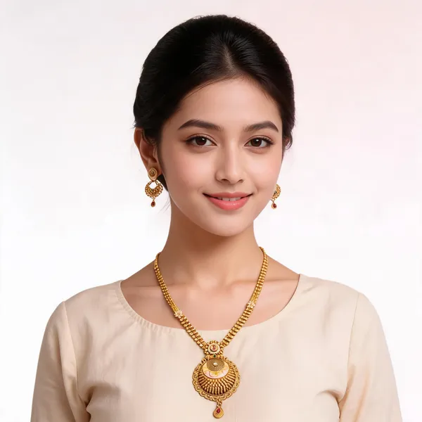 Gold_Brass_Traditional_Necklace_Set_For_Women
