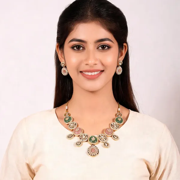 Gold_Brass_Kundan_Necklace_Set_For_Women