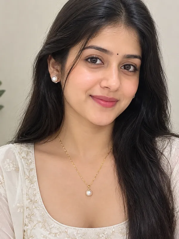 Gold_Tone_Pearl_Pendant_Necklace_And_Stud_Earrings_Set