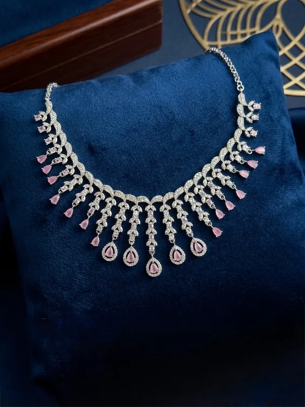 Pink_Silver_American_Diamond_Chandelier_Earrings_For_Women
