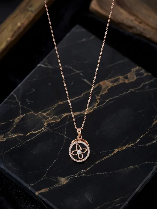 Rose_Gold_Stainless_Steel_Butterfly_Clover_Pendant_Necklace_For_Women
