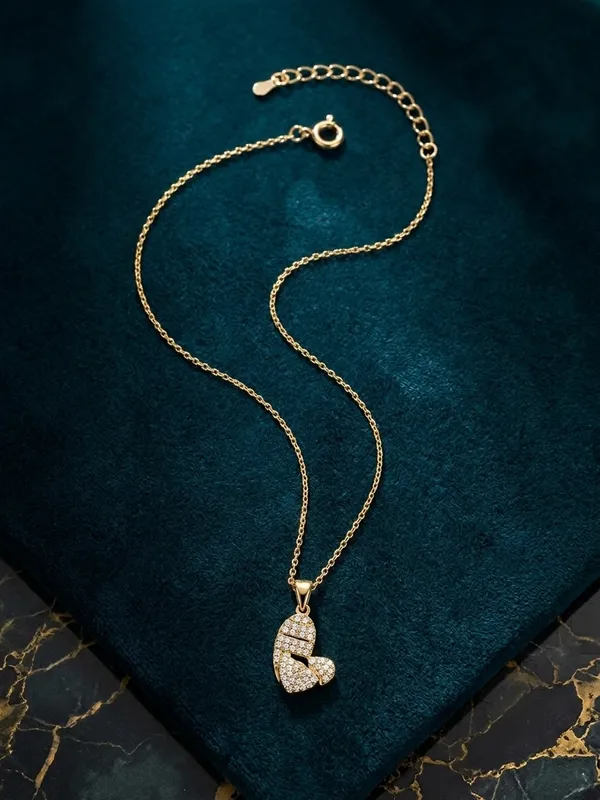 Gold_Stainless_Steel_Rhinestone_Pendant_Necklace_For_Women