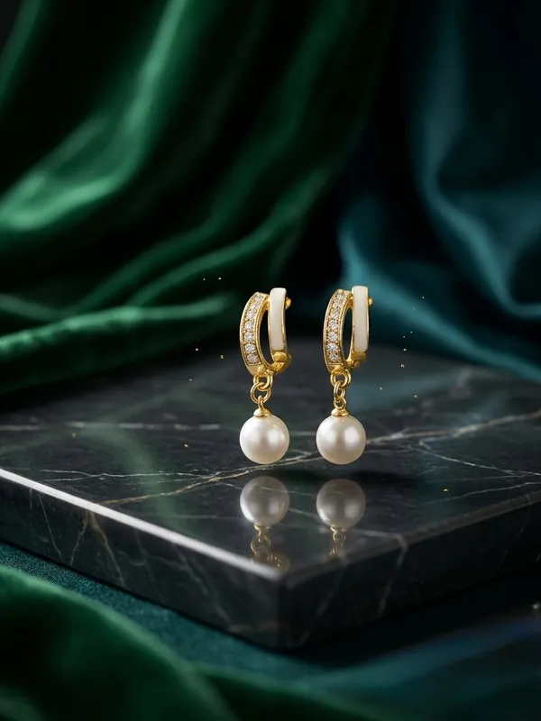 Gold_Alloy_Bow_Heart_Drop_Earrings_For_Women