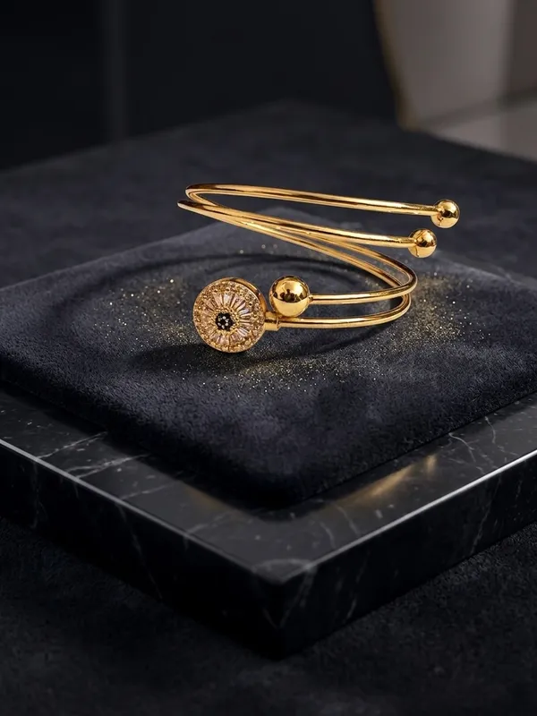 Gold_Copper_Crystal_Embellished_Open_Cuff_Bracelet_For_Women