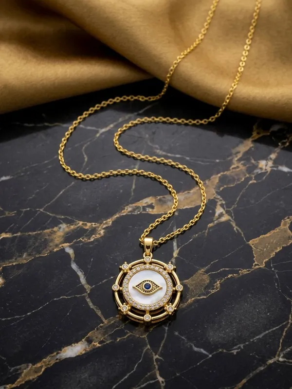 Gold_Stainless_Steel_Evil_Eye_Pendant_Necklace_For_Women