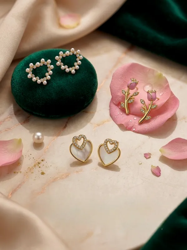Gold_Alloy_Floral_Faux_Pearl_Stud_Earrings_For_Women