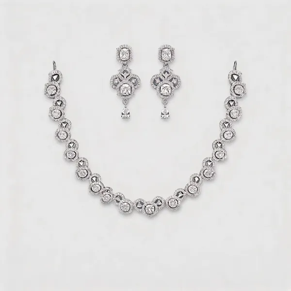 Silver_American_Diamond_Crystal_Floral_Necklace_Earrings_Set_For_Women