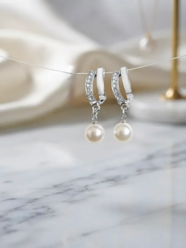 Gold_Alloy_Faux_Pearl_Floral_Stud_Earrings_For_Women
