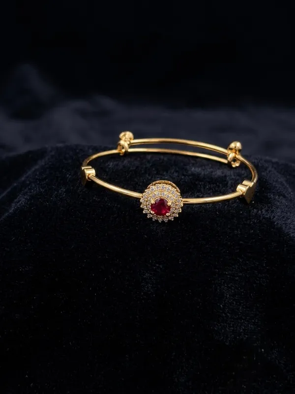 Gold_Copper_Red_Stone_Studded_Bangle_Set_For_Women
