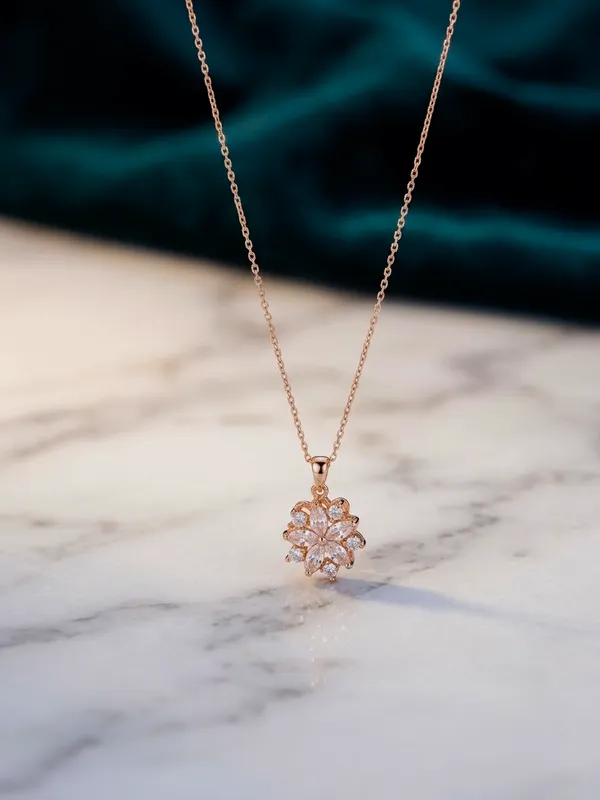 Rose_Gold_Stainless_Steel_Floral_Stone_Pendant_Necklace_For_Women