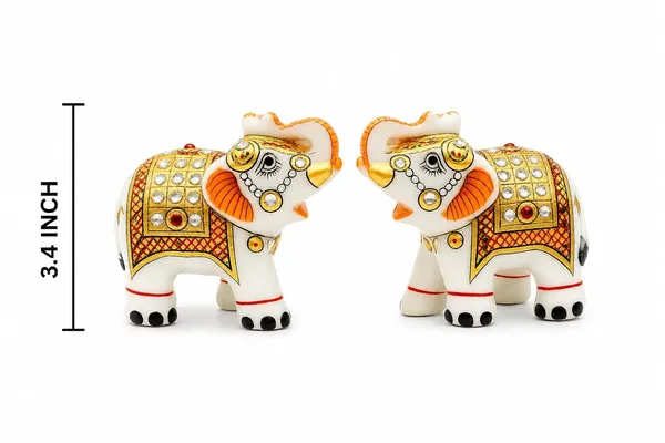 White_Marble_Elephant_Couple_Statue_Lucky_Feng_Shui_Elephant_Home_Decor_Set_Of_2