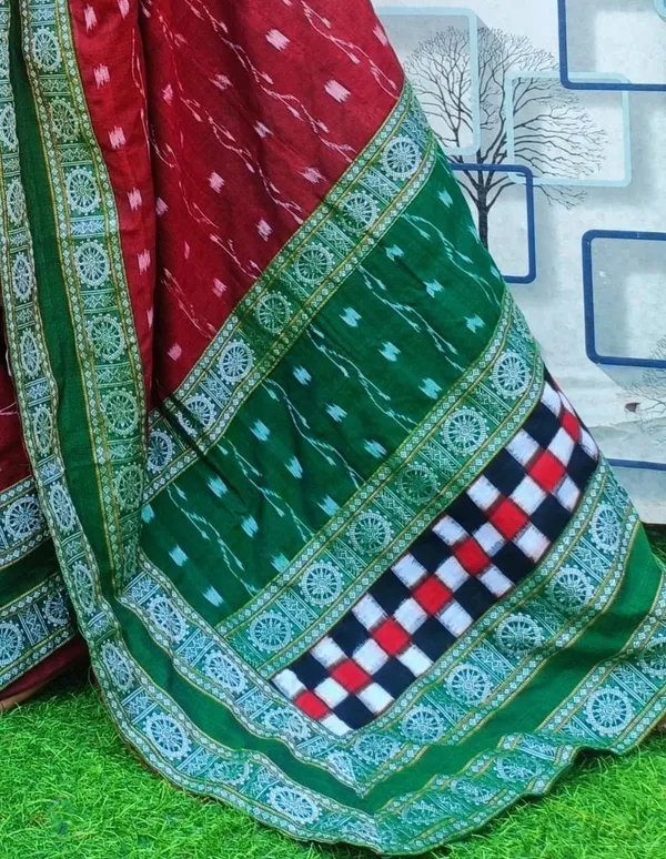 Maroon_Cotton_Printed_Saree_For_Women