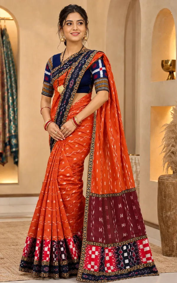 Multicolor_Cotton_Printed_Saree_For_Women