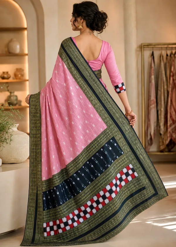 Pink_Cotton_Printed_Ethnic_Saree_For_Women