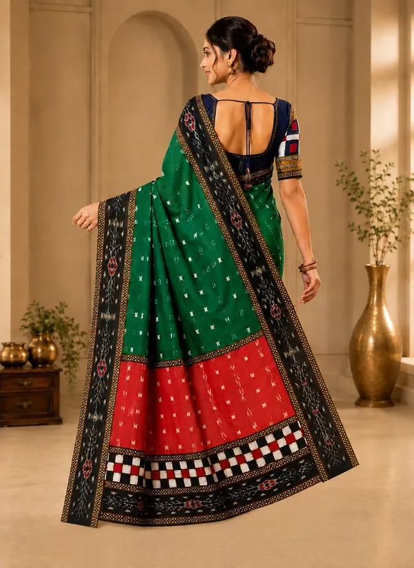 Green_Red_Cotton_Printed_Saree_For_Women