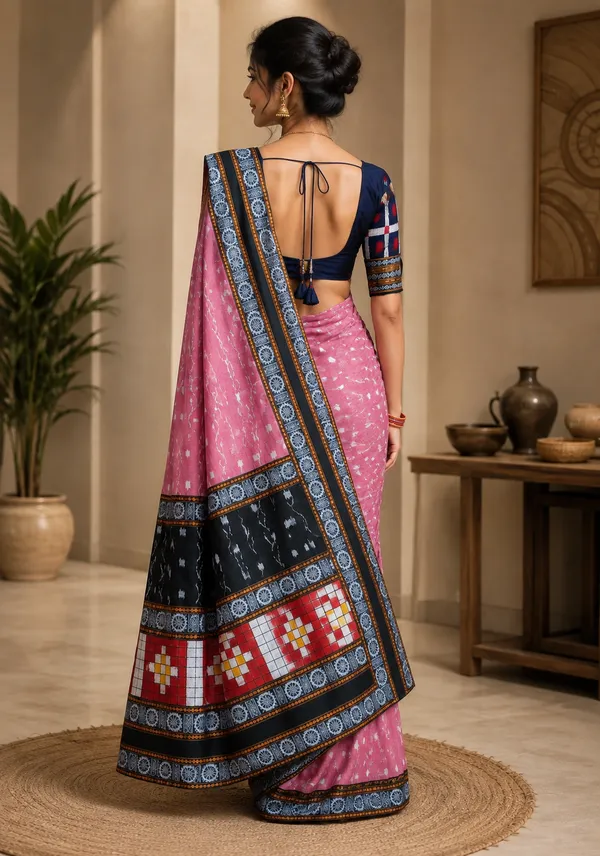 Pink_Cotton_Printed_Saree_For_Women