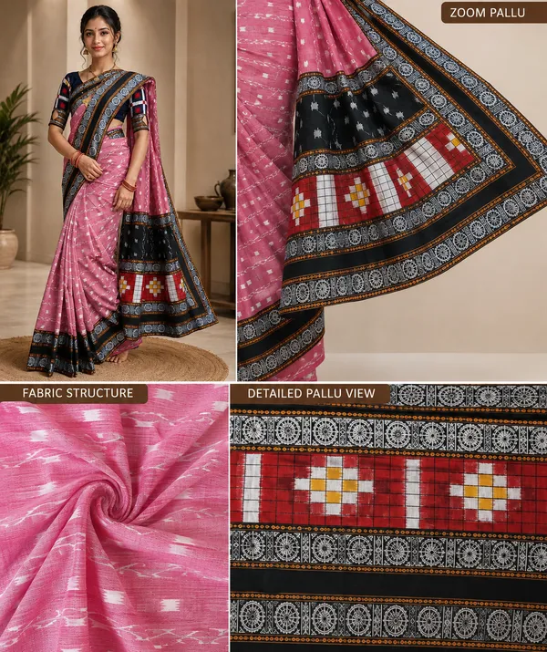 Pink_Cotton_Printed_Saree_For_Women