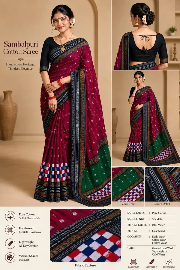 Multicolor_Cotton_Printed_Saree_For_Women
