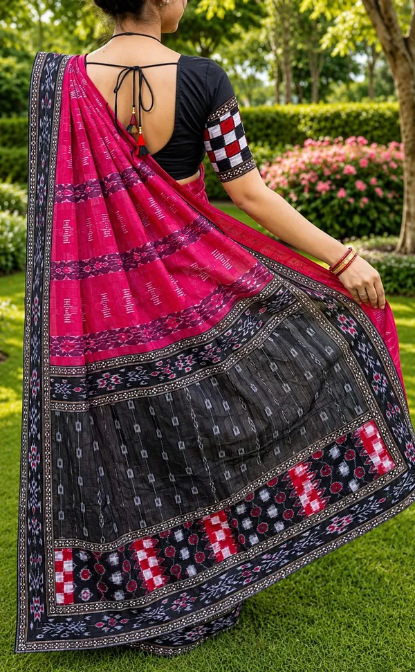 Pink_Cotton_Printed_Saree_For_Women
