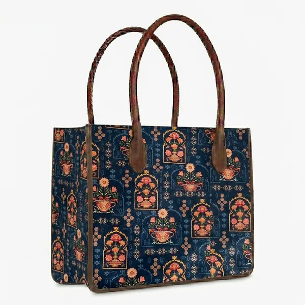 Blue_Printed_Tote_Bag_For_Women