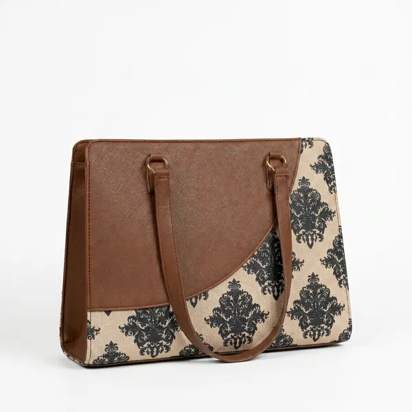 Brown_Printed_Tote_Bag_For_Women