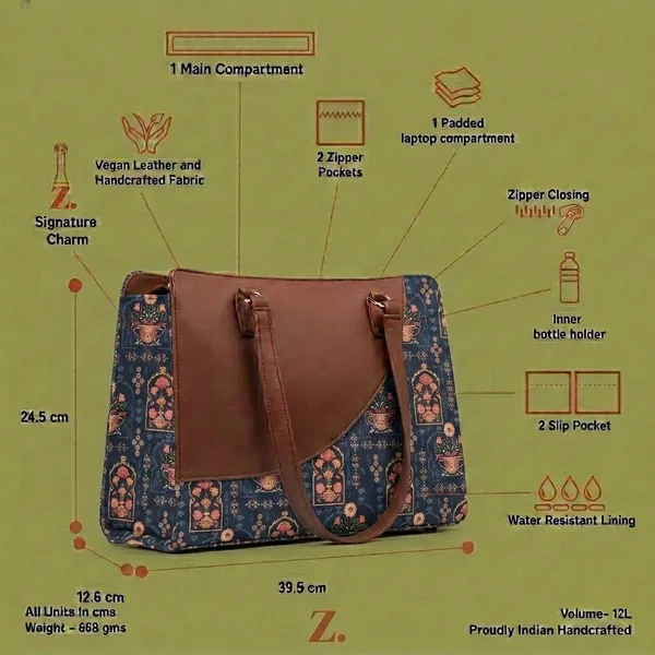 Brown_Synthetic_Leather_Printed_Tote_Bag_For_Women