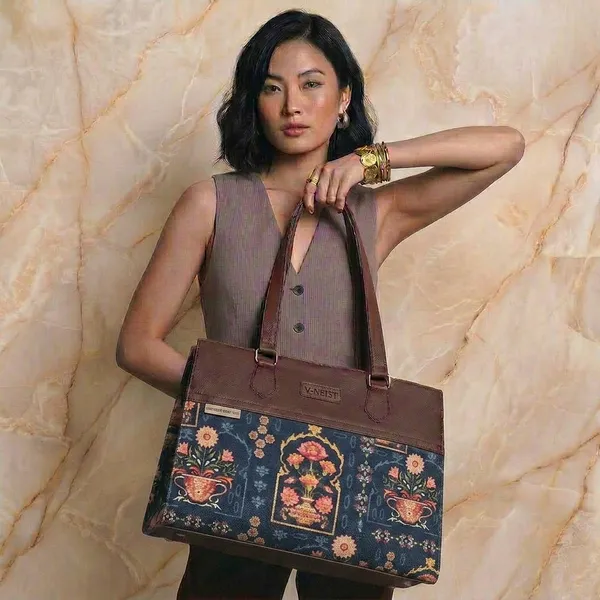 Brown_Fabric_Printed_Tote_Bag_For_Women