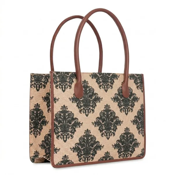 Beige_Fabric_Printed_Tote_Bag_For_Women