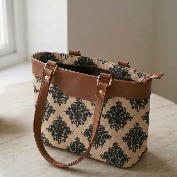 Beige_Canvas_Printed_Tote_Bag_For_Women