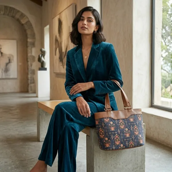 Blue_Printed_Fabric_Tote_Bag_For_Women