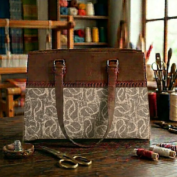 Brown_Patterned_Tote_Bag_For_Women