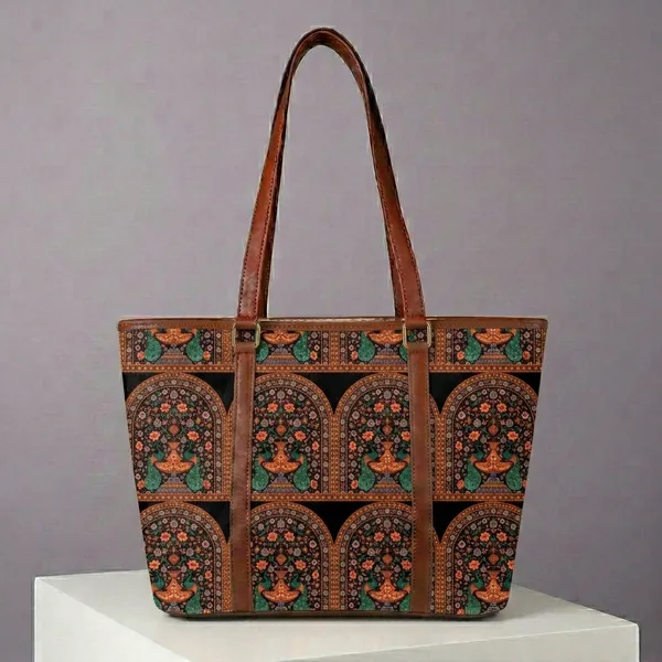Brown_Printed_Tote_Bag_For_Women