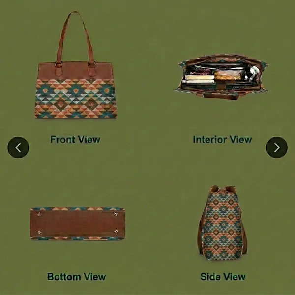 Brown_Printed_Tote_Handbag_For_Women