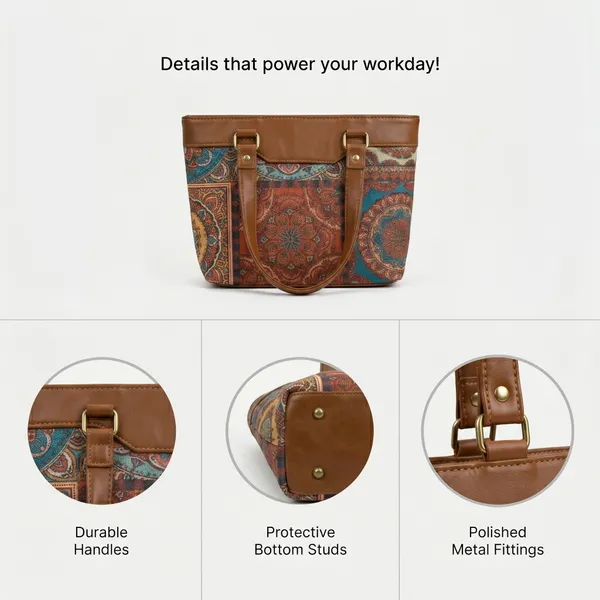Brown_Printed_Fabric_Tote_Bag_For_Women