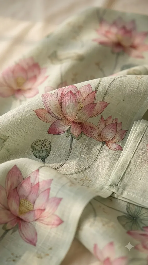 Sage_Green_Floral_Print_Saree_For_Women