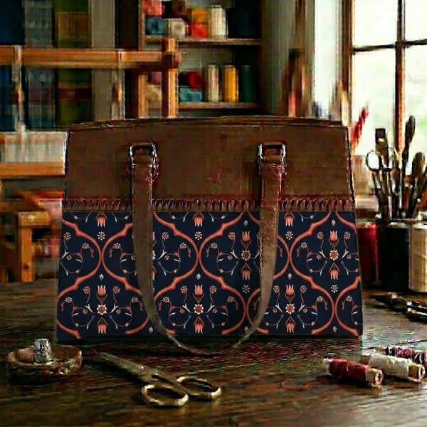 Brown_Printed_Tote_Bag_For_Women