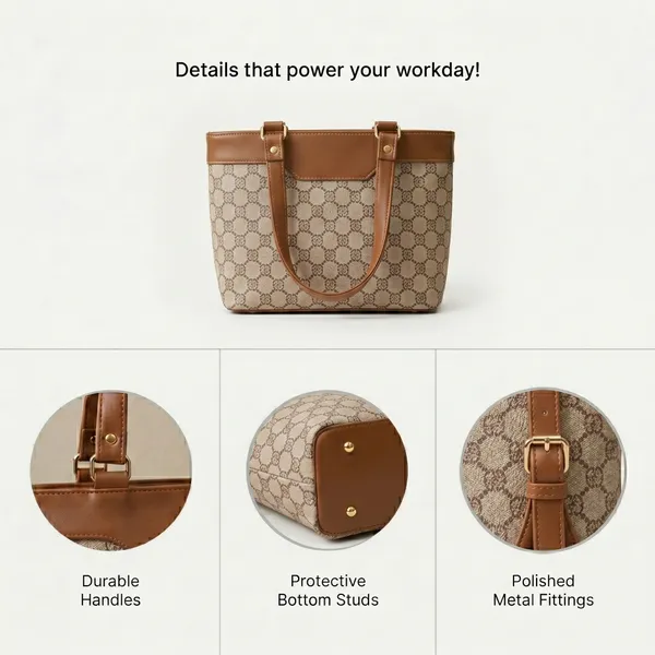Beige_Fabric_Patterned_Tote_Bag_For_Women