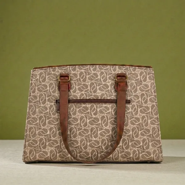 Brown_Patterned_Tote_Bag_For_Women