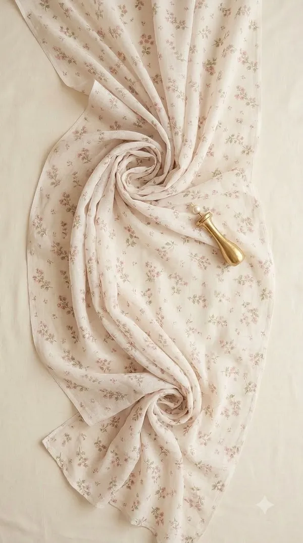 Cream_Floral_Print_Saree_For_Women